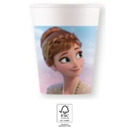 Disney Frozen II Wind Spirit papirnati kozarci 8 kosov 200 ml FSC fotografija izdelka