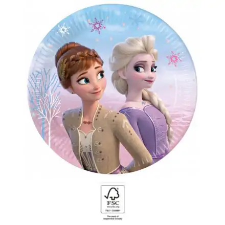 Disney Frozen II Wind Spirit, Disney Frozen II Papirnati krožniki 8 kosov 20 cm FSC fotografija izdelka