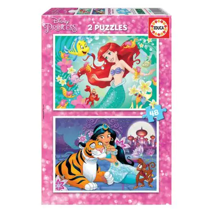 Disney Princess Ariel + Jasmine sestavljanka 2x48 kosov termékfotója