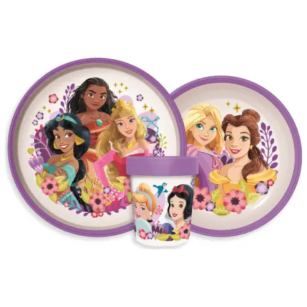 Disney Princess Courageous Heart Non-Slip Set posode za večerjo, mikro plastičen set fotografija izdelka
