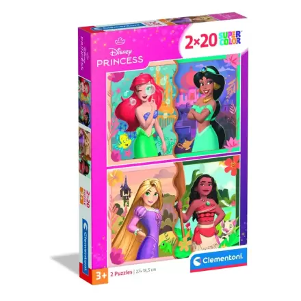 Disney Princess sestavljanka 2x20 kosov termékfotója