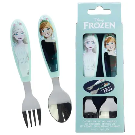 Disney Frozen Snowy Tale Kovinski Ergo set jedilnega pribora - 2 kosa fotografija izdelka