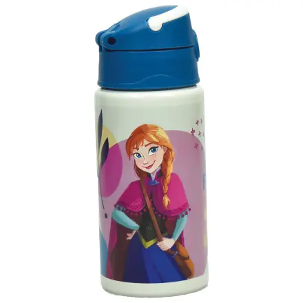 Disney Frozen Together We Lead Aluminijasta plastenka za vodo s slamico in obešalnikom 500 ml fotografija izdelka