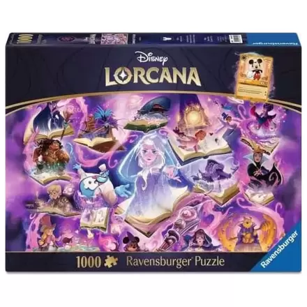Disney Lorcana sestavljanka Glimmers of the Realm: Amethyst (1000 kosov) fotografija izdelka