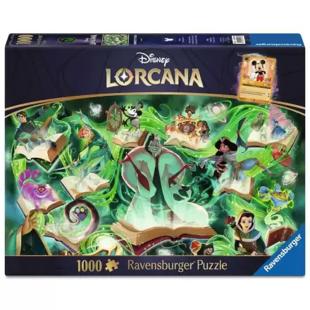 Disney Lorcana sestavljanka Glimmers of the Realm: Emerald (1000 kosov) fotografija izdelka