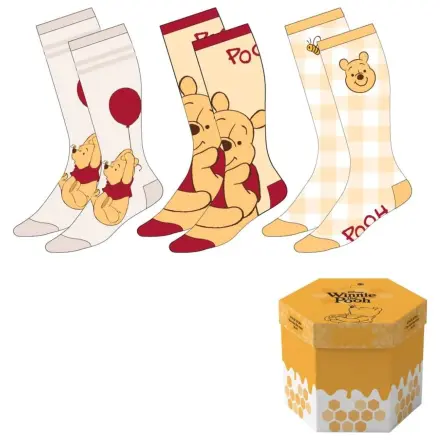 Disney Winnie the Pooh odrasli set 3 nogavic fotografija izdelka