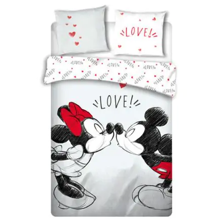 Disney Mickey and Minnie Love prevleka za posteljni komplet 135cm fotografija izdelka