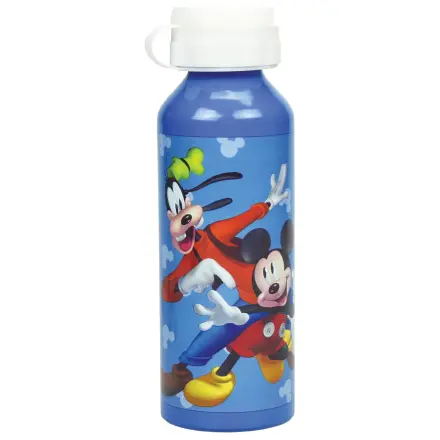 Disney Mickey Blue Aluminum Steklenica za vodo s pokrovom za pitje 520 ml fotografija izdelka