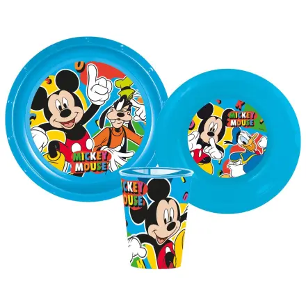 Disney Mickey Cool Summer Set jedilnega pribora, plastični set fotografija izdelka