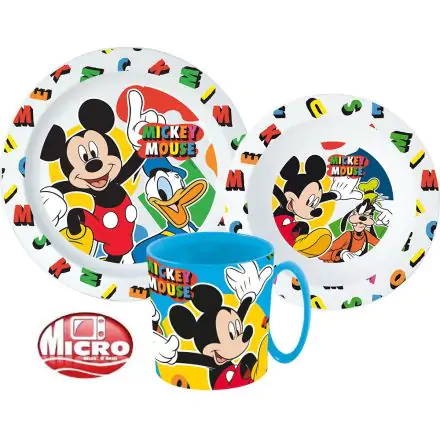 Disney Mickey jedilni set, Micro Plastic Set fotografija izdelka