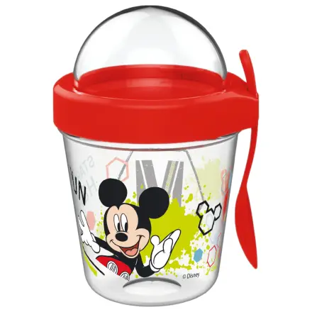 Disney Mickey Fun Skodelica s pokrovom za prigrizke in žlico 350 ml fotografija izdelka
