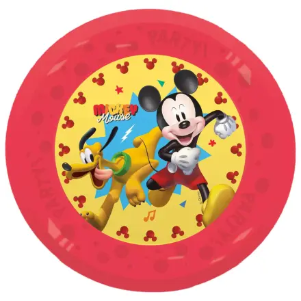 Disney Mickey Jump Into Fun mikro premium plastični plitvi krožnik, 4-delni set, 21 cm fotografija izdelka