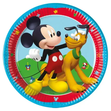 Disney Mickey Rock the House papirnati krožnik 8-delni 20 cm FSC fotografija izdelka