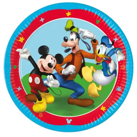 Disney Mickey Rock the House Papirnati krožniki 8 kos 23 cm FSC fotografija izdelka