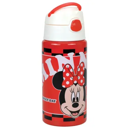 Disney Minnie Bloom aluminijasta plastenka s slamico in kaveljčkom 500 ml fotografija izdelka