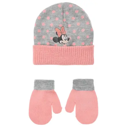 Disney Minnie Dots Grey komplet za dojenčke, kapa in rokavice 48 cm fotografija izdelka