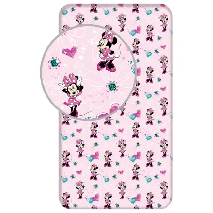 Disney Minnie Flowers napeta rjuha 90x200 cm fotografija izdelka