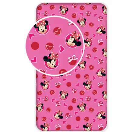Disney Minnie Hearts Napenjalna rjuha 90x200 cm fotografija izdelka