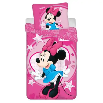 Disney Minnie Hello Microfiber Prevleka za odejo 140x200cm, 70x90 cm fotografija izdelka