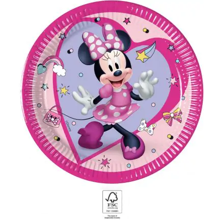 Disney Minnie Junior papirnati krožniki 8 kos 20 cm FSC fotografija izdelka