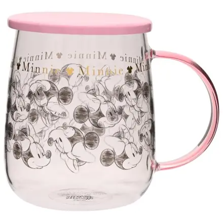 Disney Minnie stekleni vrč s pokrovom (532 ml) fotografija izdelka