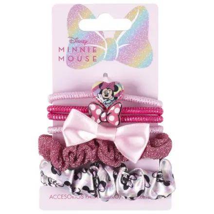 Disney Minnie Rainbow Hair Tie Set 6 kosov fotografija izdelka