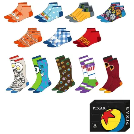 Disney Pixar adult 12 parov nogavic set fotografija izdelka