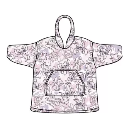 Disney Stitch Angel oversize jopica plašč za otroke koralne barve fotografija izdelka