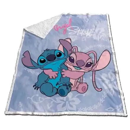 Disney Stitch & Angel Coral sherpa odeja 130x170cm fotografija izdelka