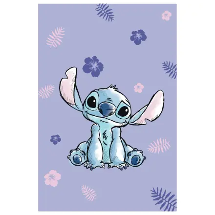 Disney Stitch Blooming Mikro Vlaknena Odeja 100x150cm fotografija izdelka