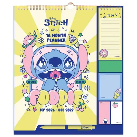 Disney Stitch stenski planer 2026/27 30 x 34 cm fotografija izdelka