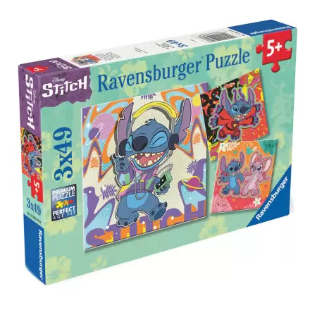 Disney Stitch sestavljanka 3x39 kosov fotografija izdelka