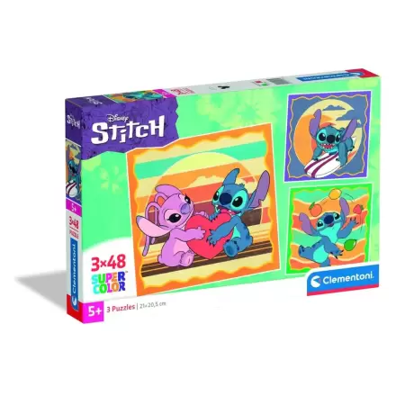 Disney Stitch sestavljanka 3 x 48 kosov termékfotója