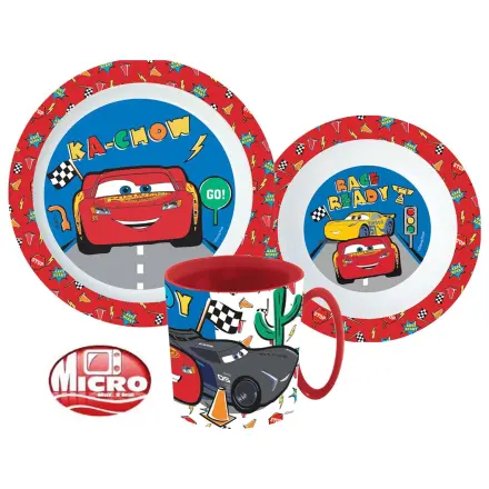 Disney Cars Let's Race jedilni set, mikro plastični set z vrčkom fotografija izdelka