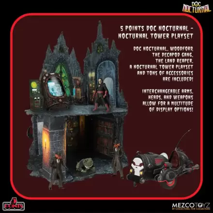 Doc Nocturnal 5 Points akcijske figure Nocturnal Tower igralni set 9 cm termékfotója