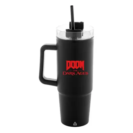 Doom The Dark Ages Izoliran vrč s ščitnikom slamice 1180 ml fotografija izdelka