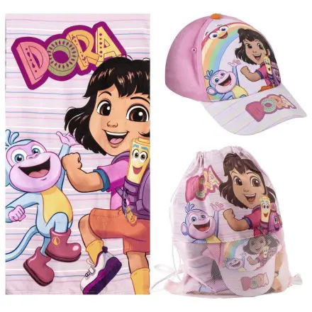 Dora the Explorer brisača + torba + kapa set fotografija izdelka
