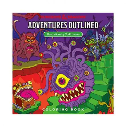 Dungeons & Dragons Adventures Outlined Pobranka za barvanje termékfotója