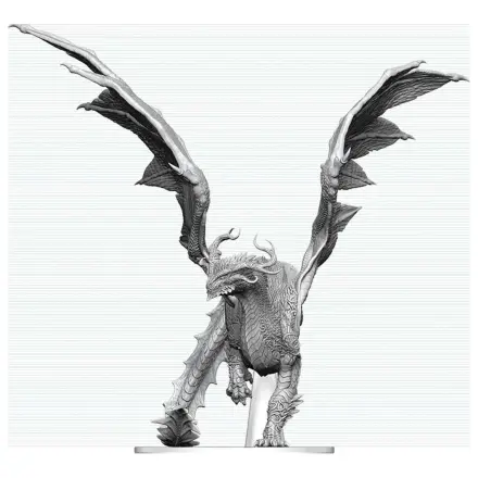Dungeons & Dragons Nolzur's Marvelous Miniatures Nepobarvana miniatura Odrasel duhovni zmaj 24 cm fotografija izdelka