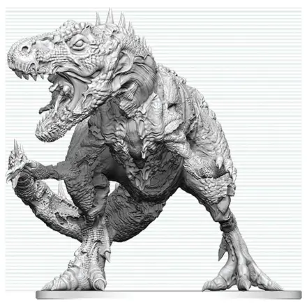 Dungeons & Dragons Nolzur's Marvelous Miniatures Nepobarvana miniatura Tyrannosaurus Zombie 20 cm fotografija izdelka