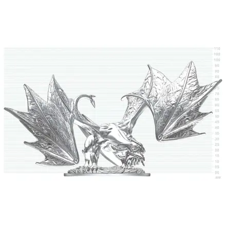 Dungeons & Dragons Nolzur's Marvelous Miniatures Nepobarvana miniatura Young Sapphire Dragon 20 cm fotografija izdelka