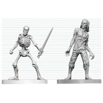 Dungeons & Dragons Nolzur's Marvelous Miniatures Nepobarvana miniaturna figura Zombie & Skeleton 14 cm fotografija izdelka