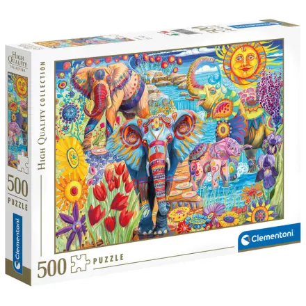 Elephants Carnival sestavljanka 500pcs fotografija izdelka