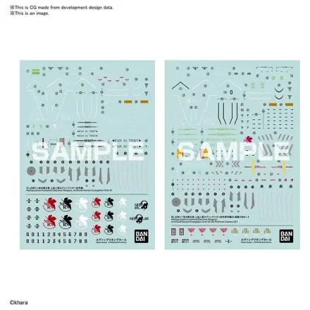 Evangelion RG Decal model komplet nalepke fotografija izdelka