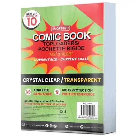 Evoretro Comics držalo za shranjevanje od zgoraj 10-paket Current fotografija izdelka
