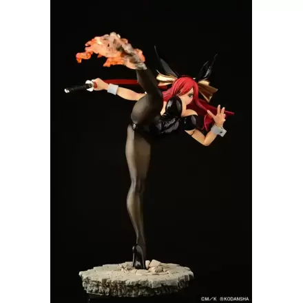 Fairy Tail Kip 1/6 Erza Scarlet High Kick Black Bunny Ver. 37 cm fotografija izdelka