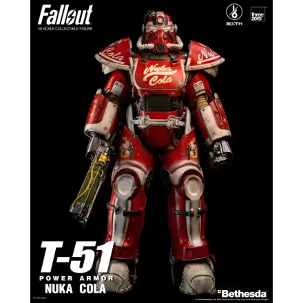 Fallout Akcijska Figura 1/6 T-51 Nuka Cola Power Armor 37 cm termékfotója