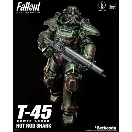 Fallout FigZero akcijska figura 1/6 T-45 Hot Rod Shark Power Armor 37 cm termékfotója