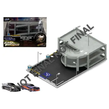 Fast & Furious Nano prizorna Diorama Tokyo Drift Garaža fotografija izdelka