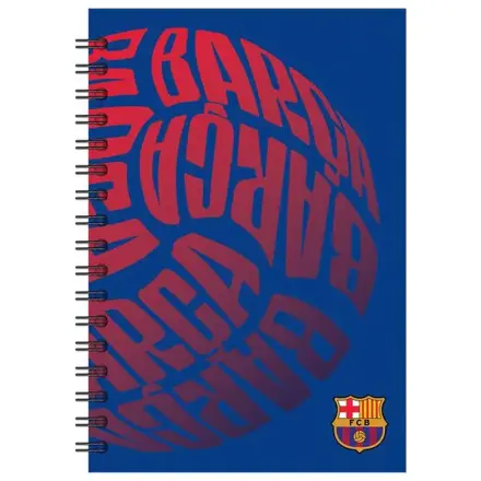 FC Barcelona Žoga B/5 črtasti spiralni zvezek 70 listov fotografija izdelka